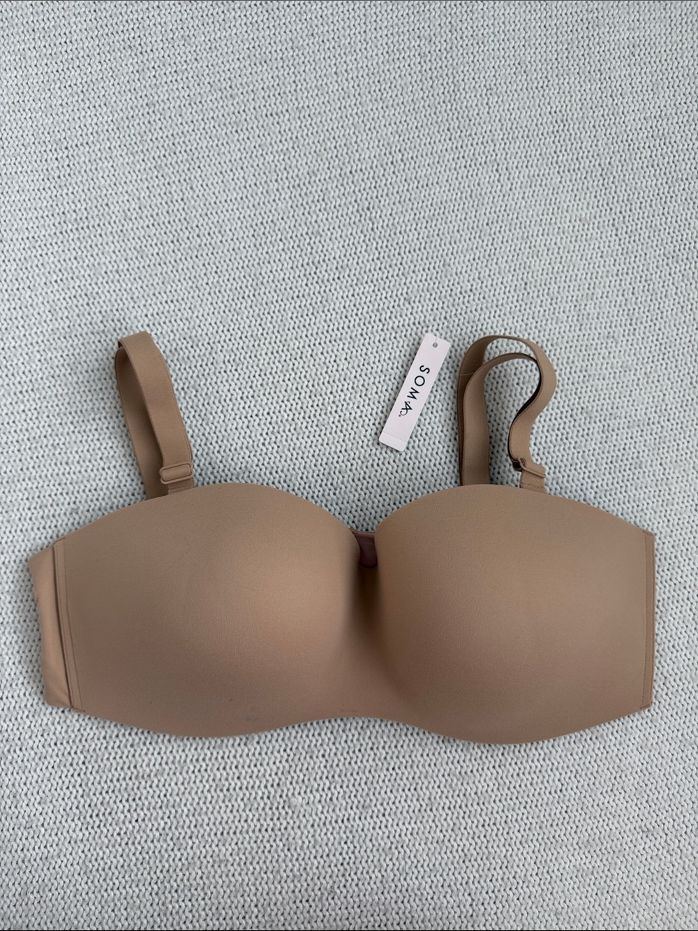 NWT! Soma Enbliss Wireless Stay-Put-Multi-way Strapless Bra Warm Amber Size 38C